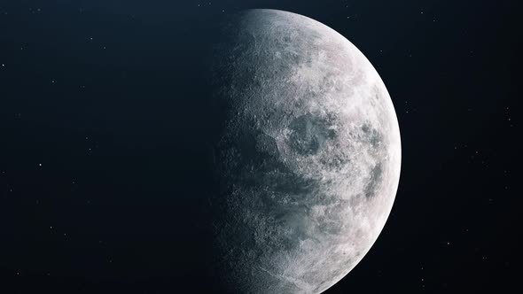 Realistic Moon, Motion Graphics | VideoHive