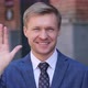 Hello, Businessman Waving Hand to Welcome - VideoHive Item for Sale