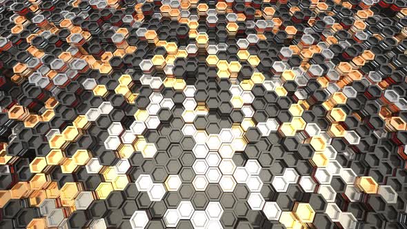 Abstract hexagon geometric surface alt
