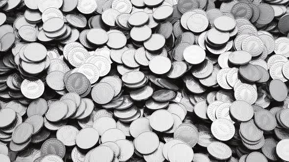 Falling Silver Coins
