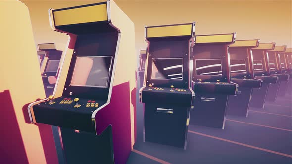 Retro Arcade Game Machines #03 4k