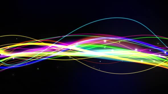 Abstract colored lines loop