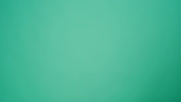 People Hands Passing One Another Cup of Coffee to Go Against Mint Background alt