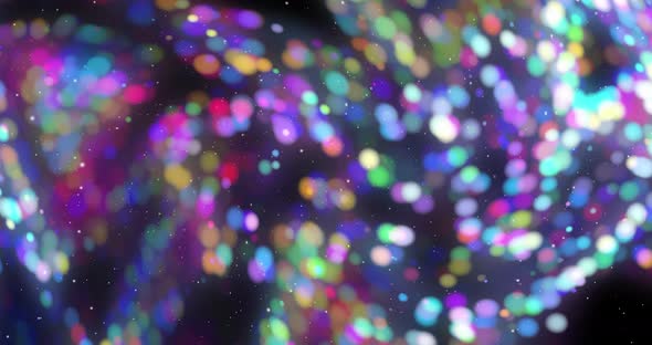 Abstract colorful bubbles animation.Beautiful digital painting movie, Abstract background movie.