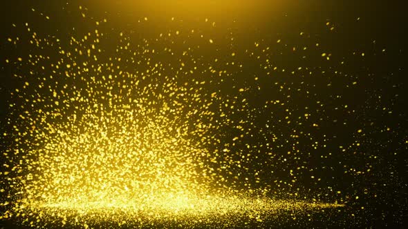 Golden Sparks Room Abstract Background
