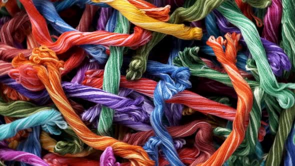 Colorful Mouline Threads