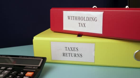 Folders of Taxes Binders Report