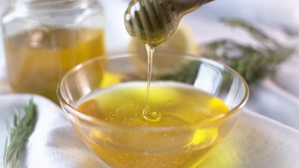 Thick Honey Dripping from the Honey Spoon alt