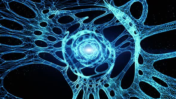 Blue Abstract Technology Digital Tunnel 00655 alt