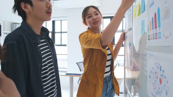 reative agency business brain storm meeting presentation Team discussing alt