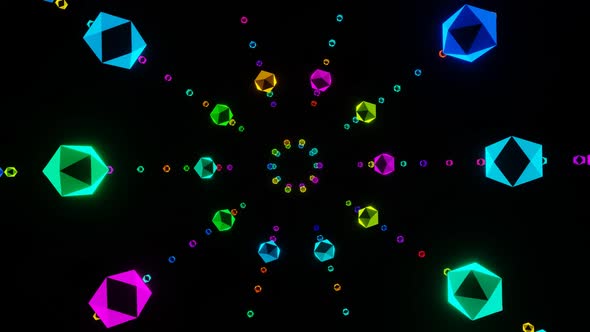 Vj Loop Magic Rotation Of Abstract Multicolored Balls 02