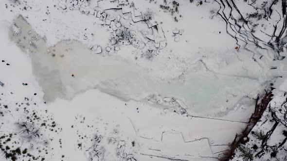 Granite quarry in Krasnoyarsk The Krasnoyarsk Pillars Winter Russia Siberia Krasnoyarsk alt