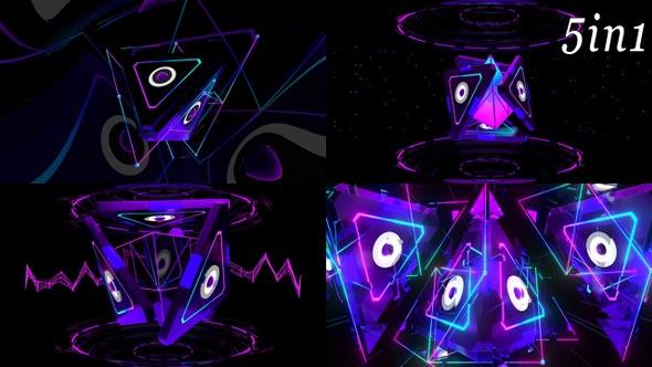 Neon Pulse - VJ Loop Pack (5in1) alt
