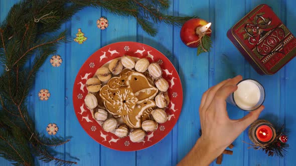 Preparing treats for Santa alt