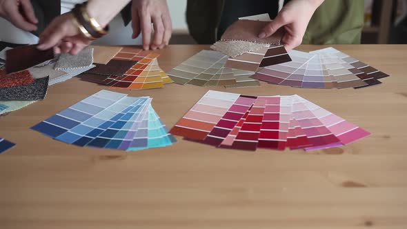 Designers Choose Best Color Samples for the Client