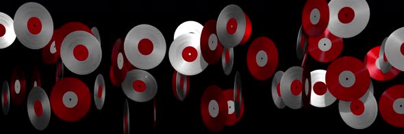 Red White DJ Vinyl Disc Music Gramophone Singapore Indonesia Poland Monaco Denmark England Turntable