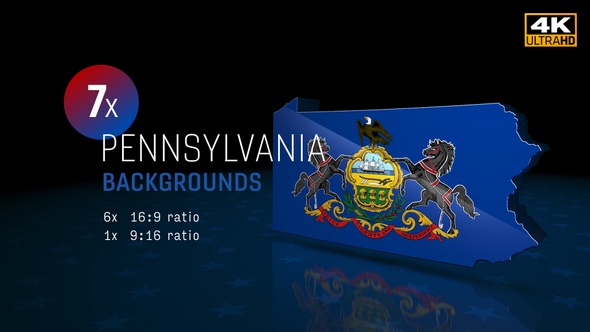 Pennsylvania State Election Backgrounds HD - 7 Pack 