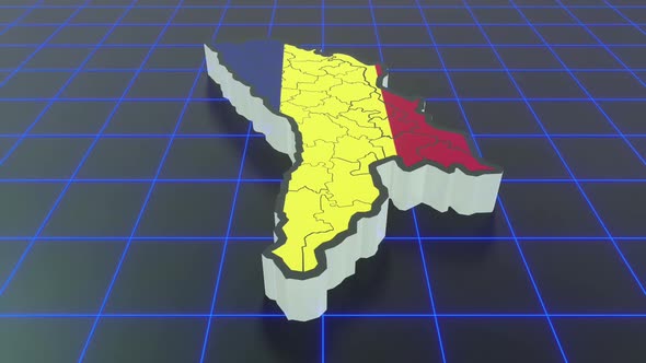 Moldova Map 02 Hd