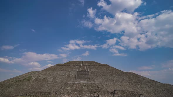 Sun Pyramid of Teotihuacan in Mexico