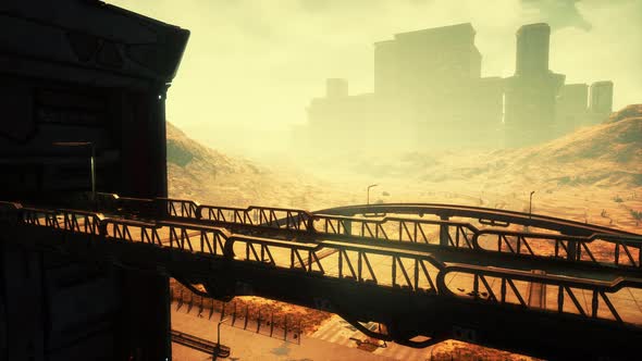 Post Apocaliptic Landscape of City alt