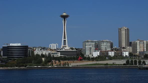 Seattle Coastline Viewed from the Sea
