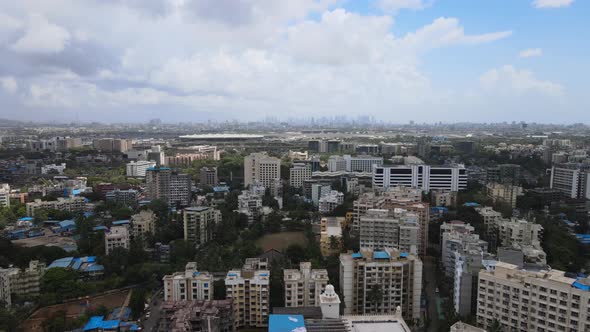 Marol Church Rd Bori Colony Vijay Nagar Colony West Marol Andheri East Mumbai Airpot view Drone shot alt