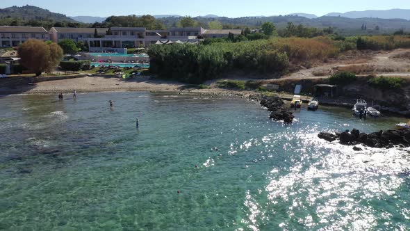 Aerial View of Katragaki Beach, Tragaki, Zakynthos, Greece