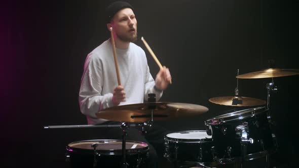 A Young Blogger Teaches the Game on the Drum Set alt