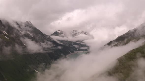 Aerial view of Italian Alps, Italy. alt