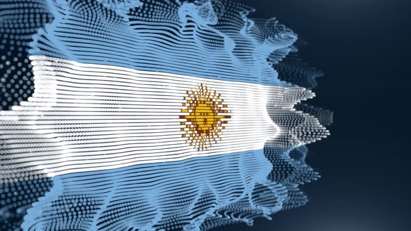 Argentina Particle Flag