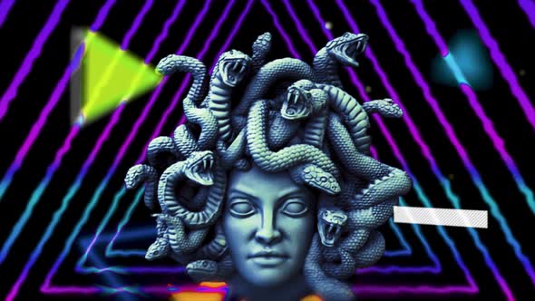 Neon Medusa Triangle 4K alt