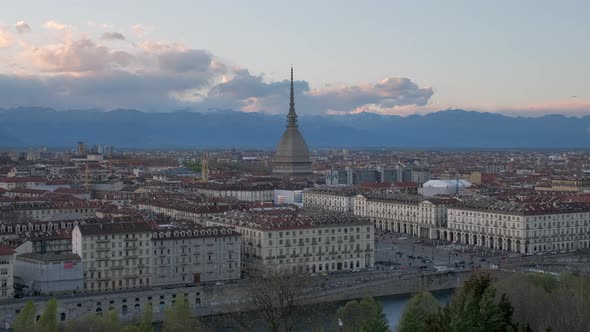 Turin Cityscape in Piedmont, Italy alt