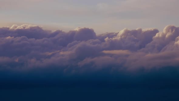 Timelapse of dramatic dark clouds