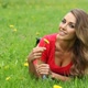 Woman smell dandelion - VideoHive Item for Sale