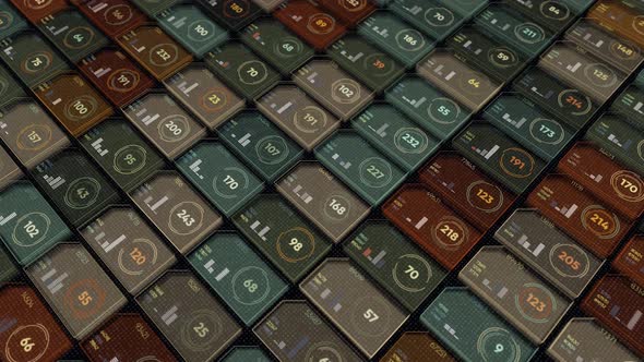 Colored cells with numbers in computer alt