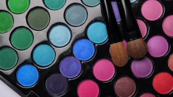 Professional Makeup Eyeshadows Palette and Brushes for Makeup Artist alt