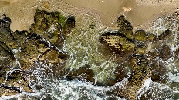 Beautiful beach in Turkey Alanya aerıal vıew 4 K alt