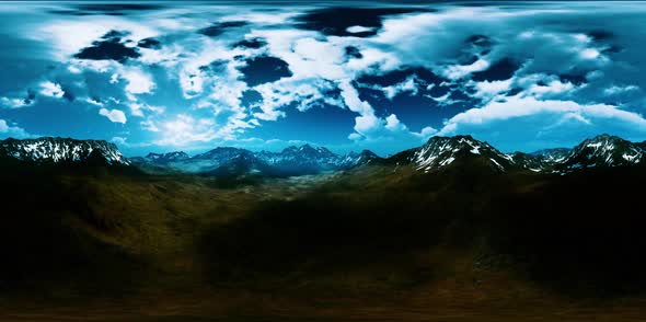 VR360 Green Hills and Snowy Peaks alt