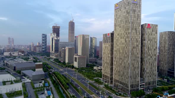Nanjing City, Jiangsu Province, urban construction landscape alt