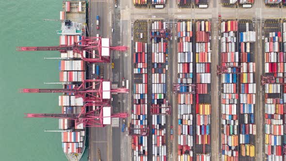 container cargo ship in export and import business and logistics internation alt