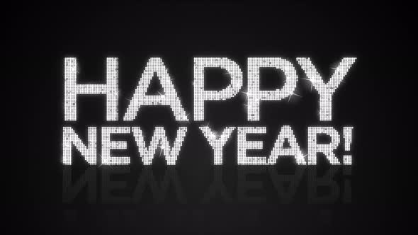 Glamorous HAPPY NEW YEAR! sign Looping Background