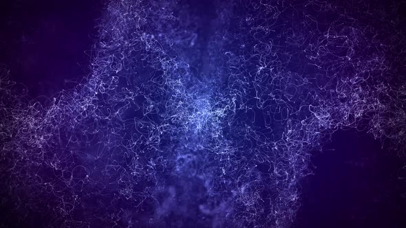 Abstract Swirling particles fantasy background visualization for VJ. abstract futuristic scientific alt