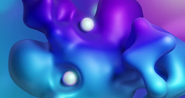 abstract blue purple gradient background with moving orbs.