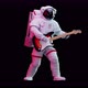 Astronaut Playing Electric Guitar - VideoHive Item for Sale