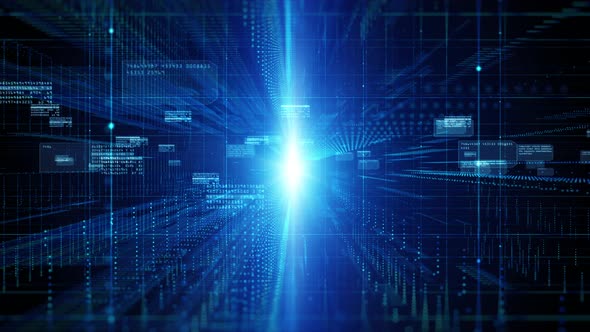 Digital Particles And Digital Data Background 00799 alt