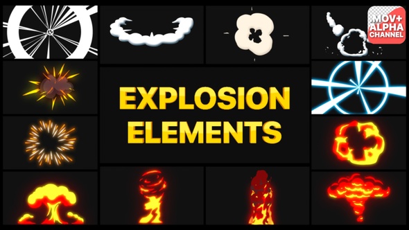 Explosion Elements | Motion Graphics