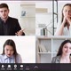 Online Group Meeting Corporate Telework Coworkers - VideoHive Item for Sale