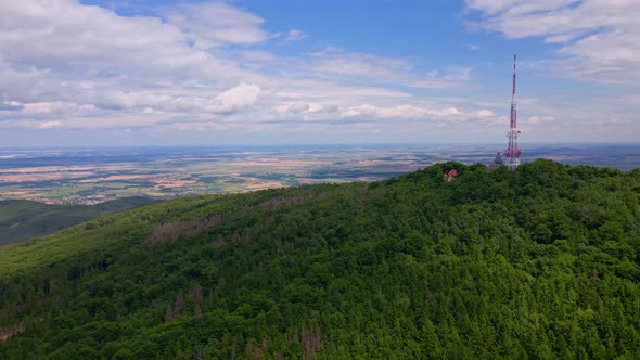 Aerial View of Mountain with Forest alt