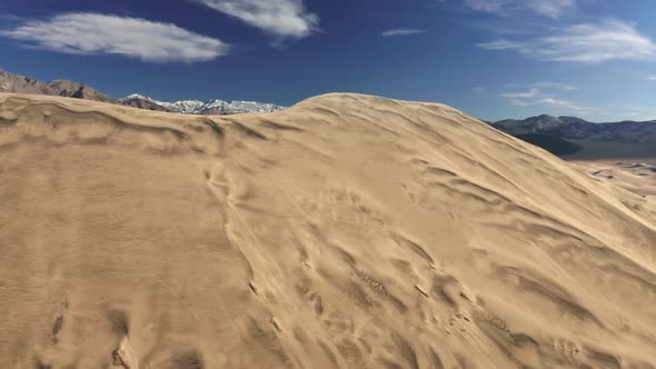 Cinematic Massive Dunes Peaks in Golden Sunset Light alt
