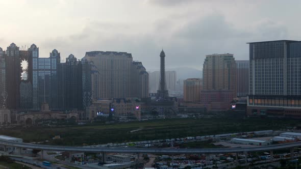 Macau Cotai Aerial Cityscape alt